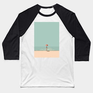 Umbrella by the Sea Baseball T-Shirt